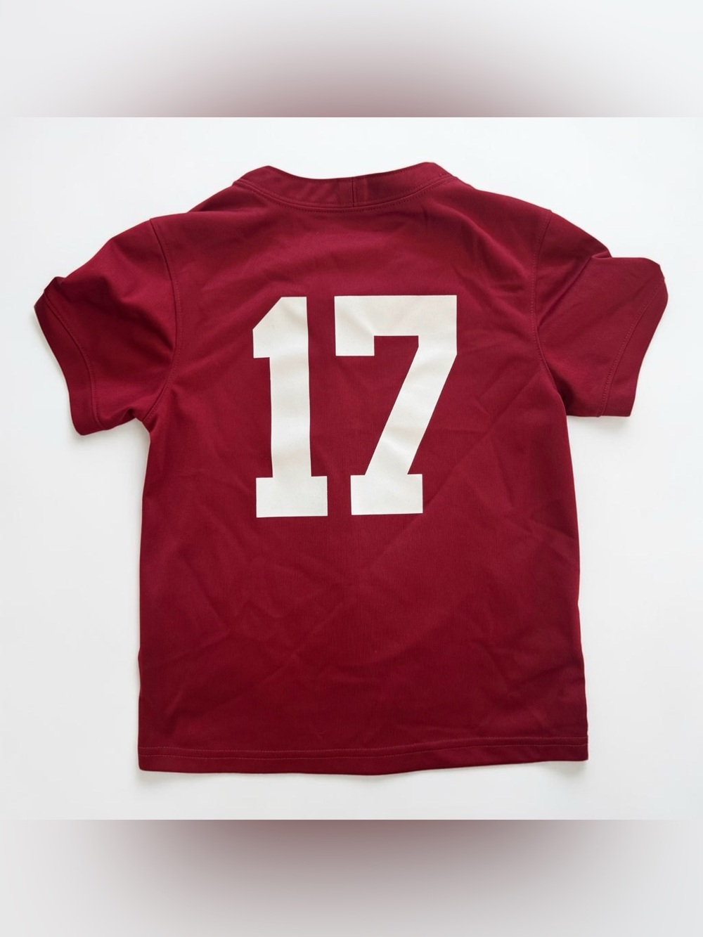 Nike Alabama Crimson Tide NCAA Football Jersey #17 Red Youth Boys Waddle Size 5 - Picture 3 of 12